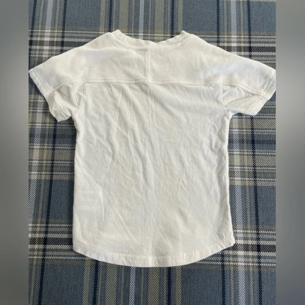 AG Adriano Goldschmied Toddler Boys White Waffle Short sleeved Shirt